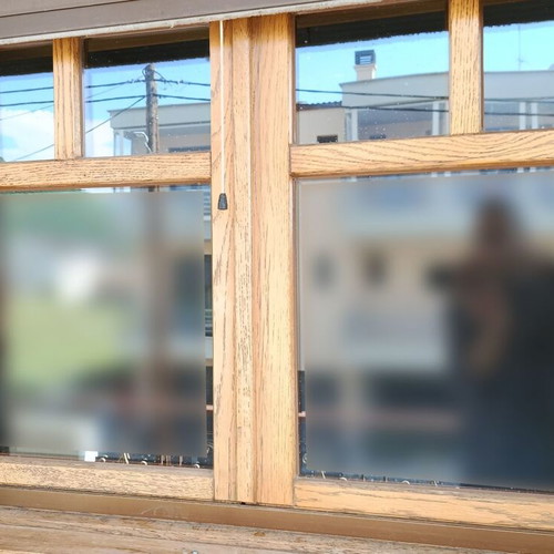 Wooden window and door frames used, set of 6, oak, tilt-and-turn