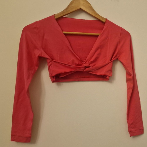 Crop top like new, size XS-S, fuchsia