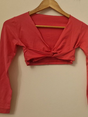 Crop top like new, size XS-S, fuchsia