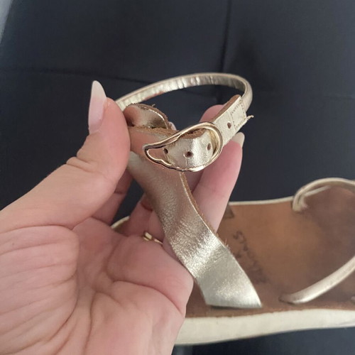 Ancient Greek Sandals platform sandals, size 37, gold