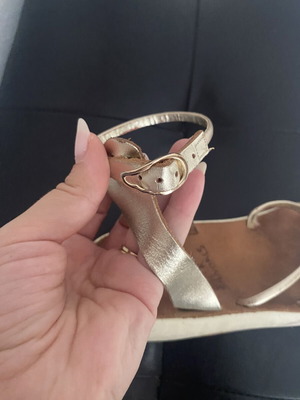 Ancient Greek Sandals platform sandals, size 37, gold