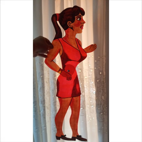 Elenitsa shadow theater figure new, height 70cm