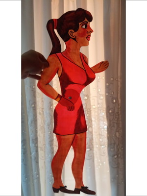 Elenitsa shadow theater figure new, height 70cm