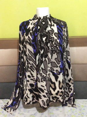 Long-sleeve blouse used, L/XL, multicolor