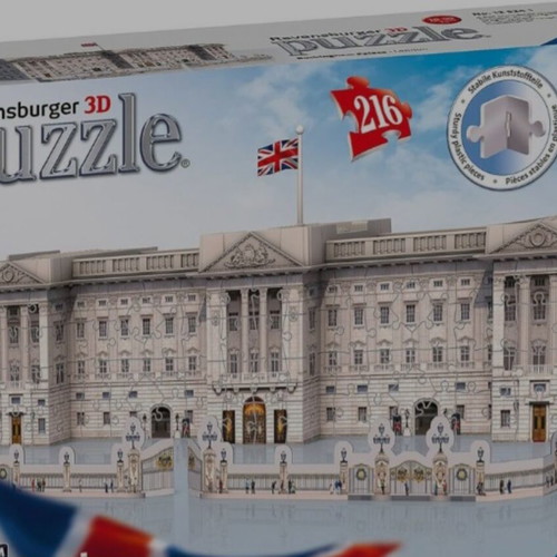 Buckingham Palace 3D puzzle used, 216 pieces
