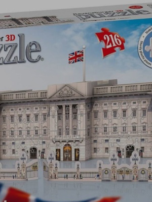 Buckingham Palace 3D puzzle used, 216 pieces