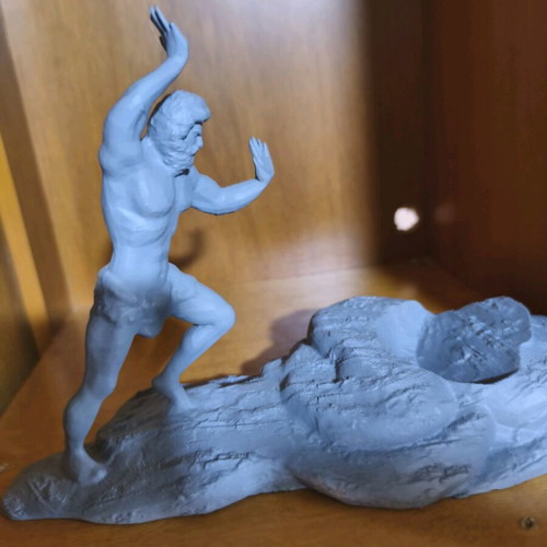 3D Printed Decorative Bottle Holder Base Atlas used