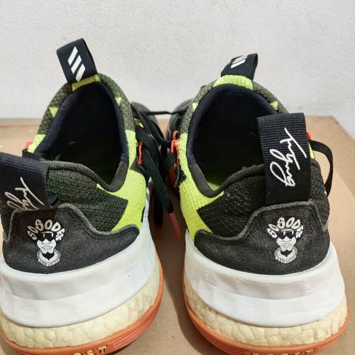 Adidas Trae Young sneakers used, worn sole for outdoor use