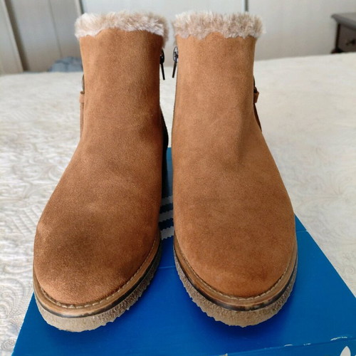 Salamander leather suede ankle boots like new, camel, size 39