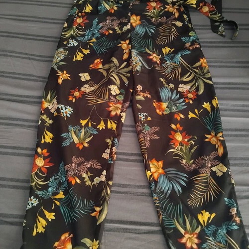 Stradivarius high-waisted pants like new, multicolor, size S