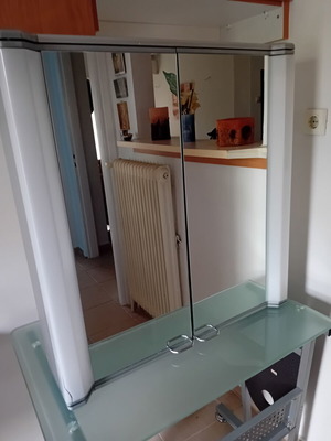 Bathroom mirror cabinet like new, 76×70×15 cm