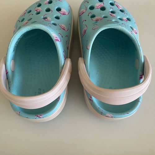 Crocs sandals new, size 19-20, blue and pink