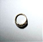  Χρυσό δαχτυλίδι 14Κ με ζιργκόν, 7.49γρ., νούμερο 58.