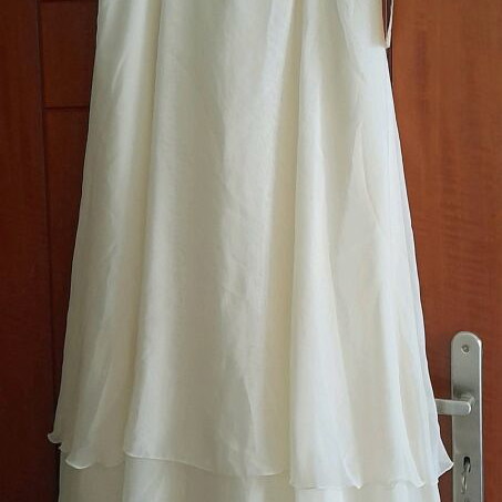 Wedding dress new size 42 beige from Herve Paris