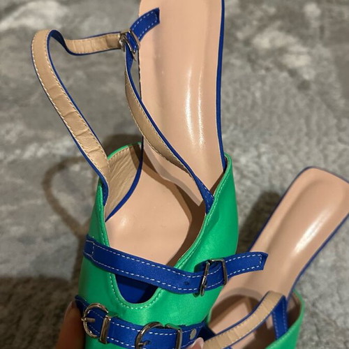 Pumps new size 39 blue and green