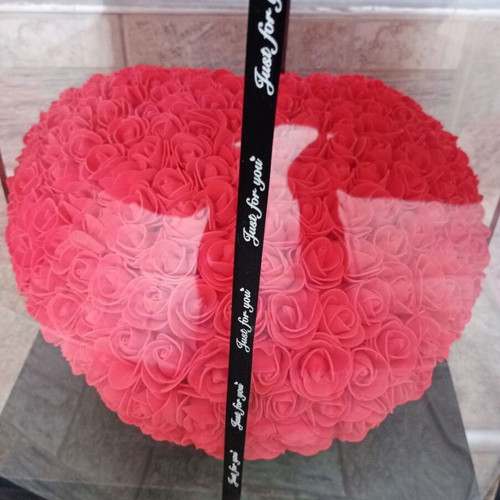 Heart made of roses like new