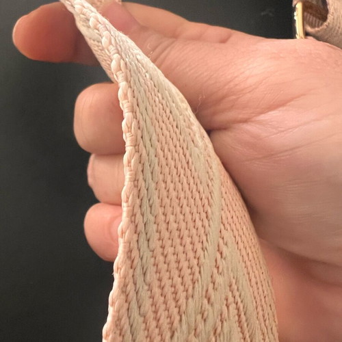 Woven strap with leather new for bags