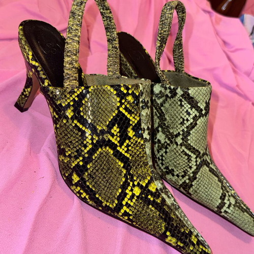 Sfera mules snake print size 39 like new