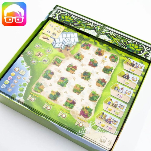 Botanicus Board Game Organizer with Greenhouse Insert new