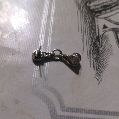 Silver earring used