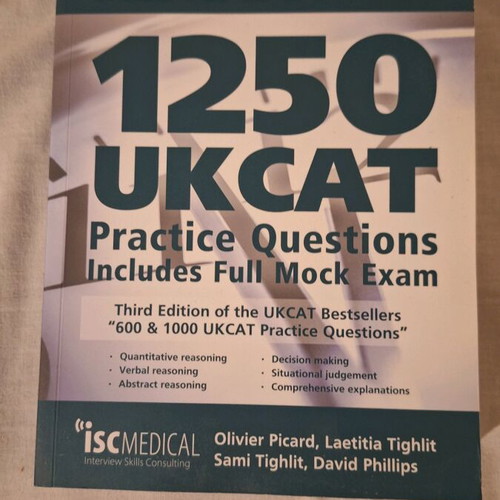 1250 UKCAT Preparation for Medical School like new