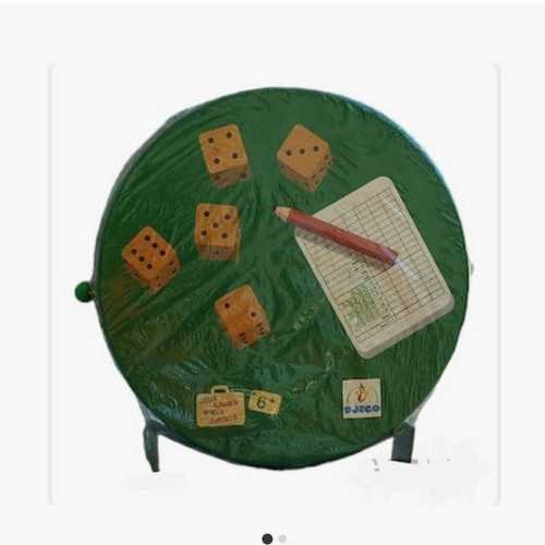 Board game with dice wooden new from 7+