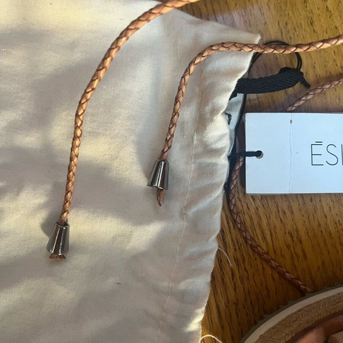 Esiot lace-up sandals size 37 like new, beige
