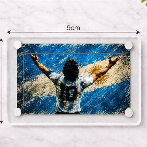 Diego Maradona Argentina World Cup Acrylic Magnet new