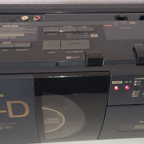 Sharp radio cassette player