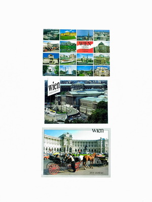 Vintage Vienna Postcards set of 3 mint condition by Horowitz & Weisz
