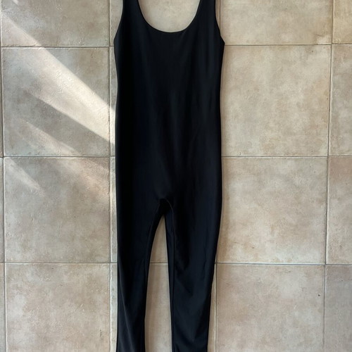Black lycra jumpsuit, one size