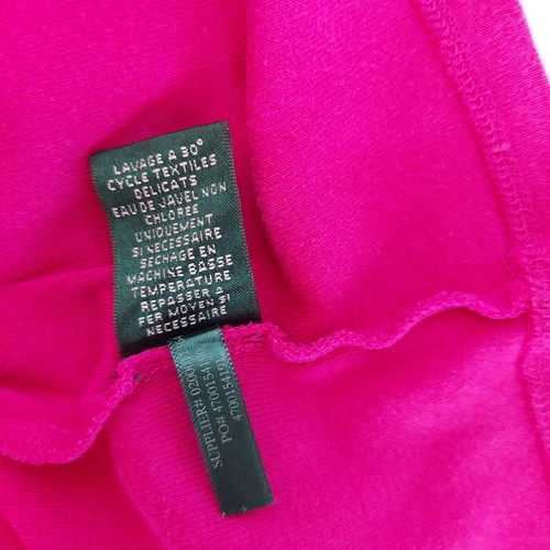 Lauren Ralph Lauren fuchsia cotton short-sleeve blouse XL like new