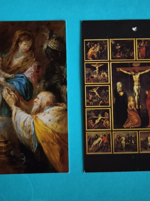 Religious art cards set of 8 like new, Christian themes