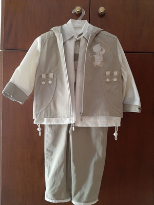 Baptism set new for boy size 6-12