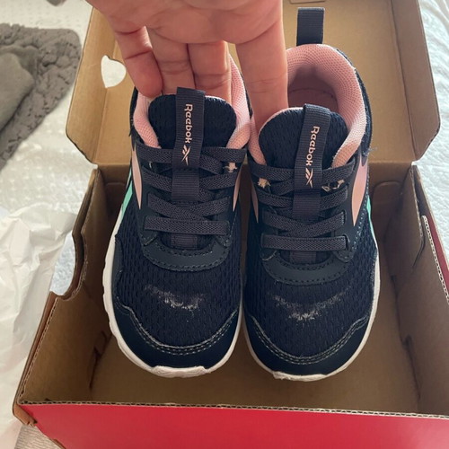 Reebok sport shoes size 24 like new, blue and pink