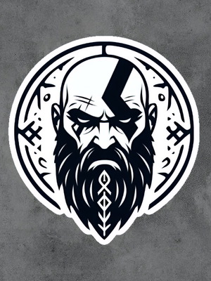 3D Printed Kratos God of War Decorative Item New