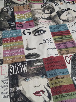 Curtain fabric pack, 1.6m width x 2.35m height, ideal for student room