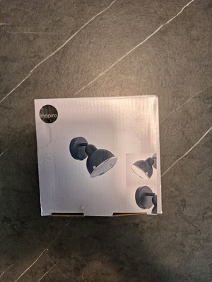Black spot wall light new