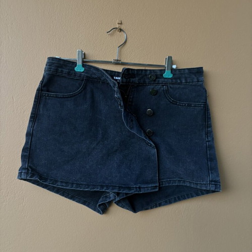 Denim skirt-shorts size 38 by Taylie Weill, like new, blue