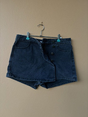 Denim skirt-shorts size 38 by Taylie Weill, like new, blue