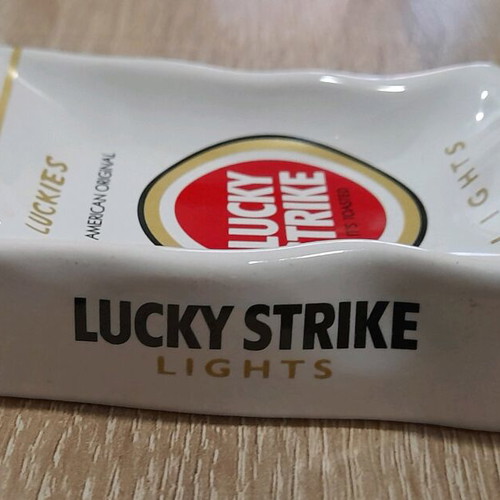Lucky Strike promotional ceramic ashtray new