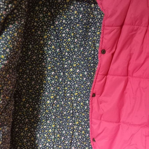 Reversible sleeveless vest used, pink multicolor, size L