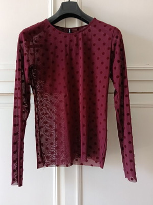 Stradivarius women's long-sleeve shirt like new, size L, red