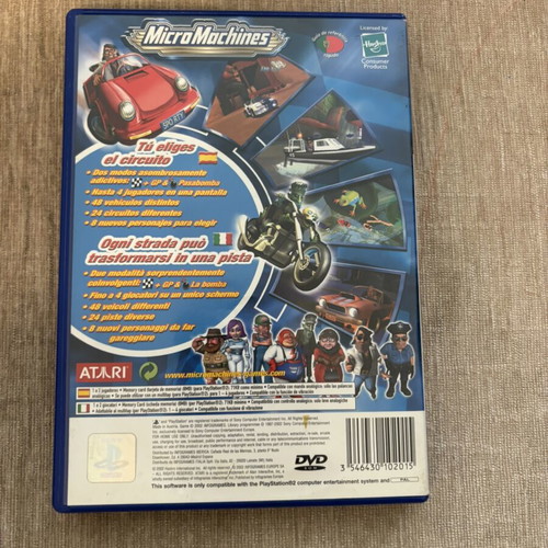 Micro Machines PlayStation 2 game used, complete