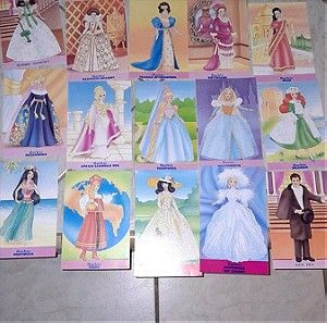 20 συλλεκτικες χαρτινες καρτες Barbie