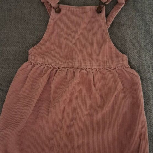 Zara corduroy salopette like new, size 3-4 years, pink