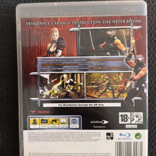 Ninja Gaiden Sigma PS3 game, like new, complete