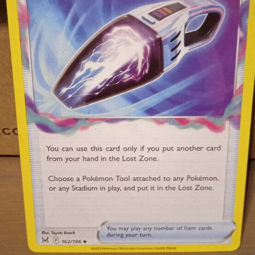 Lost Vacuum Pokemon Card like new