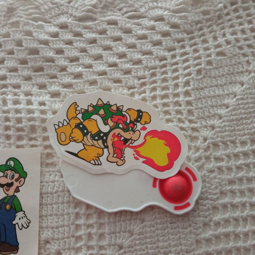 Super Mario Kinder Joy Stickers and Pop It like new