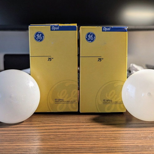 Vintage λάμπα General Electric Opal B22 75W καινούργια, 90s